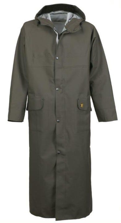 Les produits Agrialpro Vetement de pluie Manteau Isofarmer Glentex vert GUY COTTEN