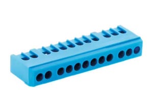 Bornier neutre bleu 12 modules