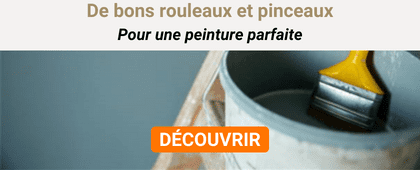 Pot de peinture et pinceau