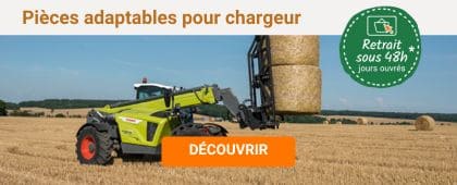 Chargeur dans un champ de paille