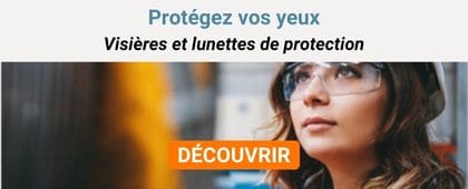 Femme avec des lunettes de protection