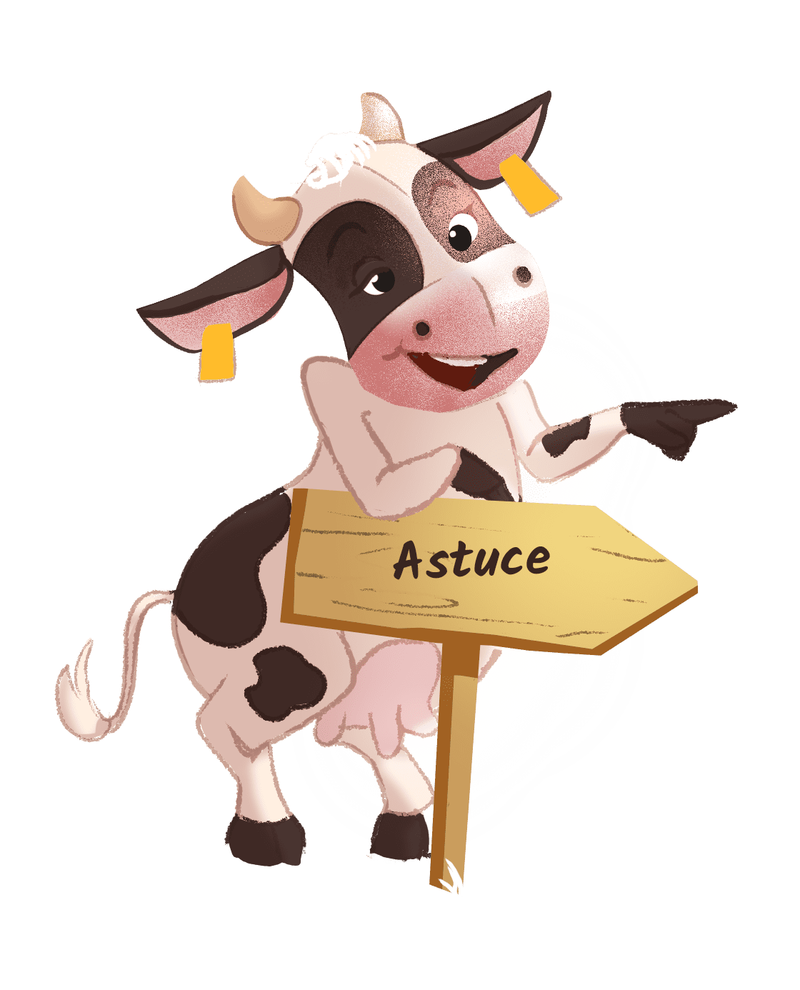 mascotte vache astuce